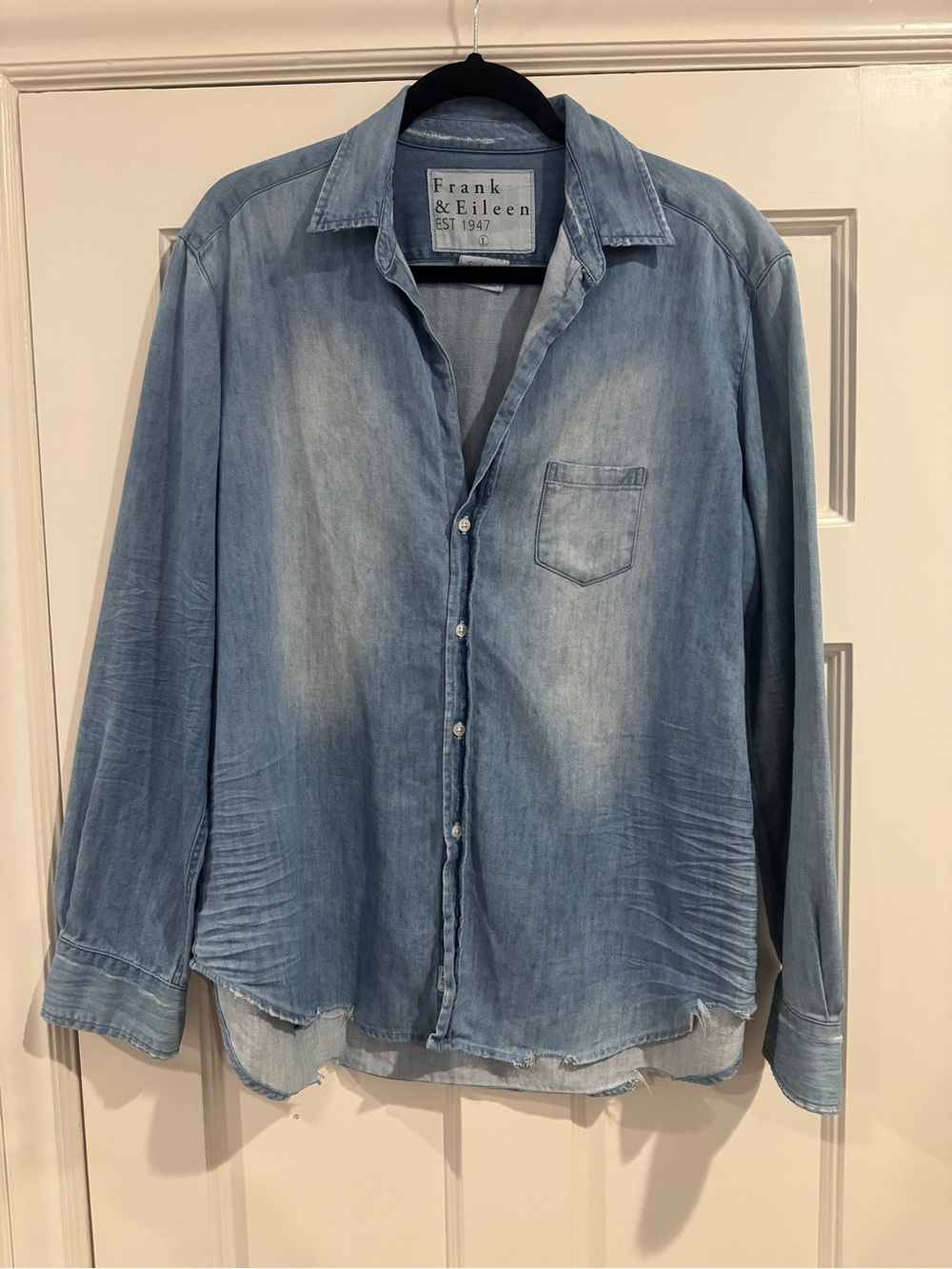 Frank & Eileen Washed Blue Denim Shirt